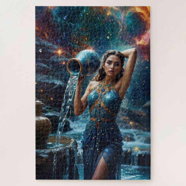Aquarius Puzzle: The Ultimate Astrology Gift Jigsaw Puzzle (Vertical)
