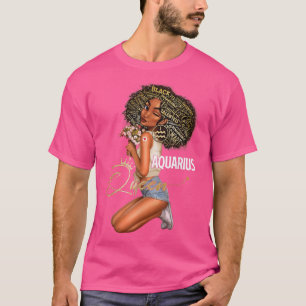 Aquarius Queen Sweet As Candy Birthday Gift For Bl T-Shirt