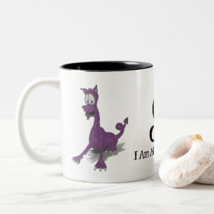 Aquarius Rahu Zodiac Dragon Purple Two-Tone Coffee Mug