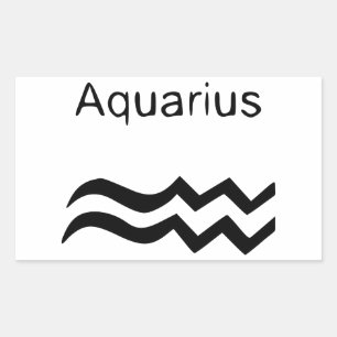 Aquarius Rectangular Sticker