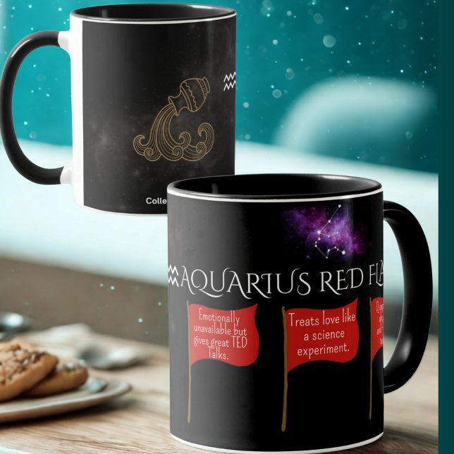 Aquarius Red Flags Mug | Funny Zodiac Gift (Creator Uploaded)