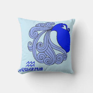 Aquarius Reversible Throw Pillow