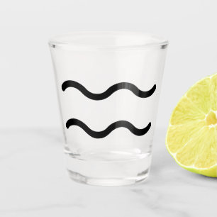 Aquarius shot glass