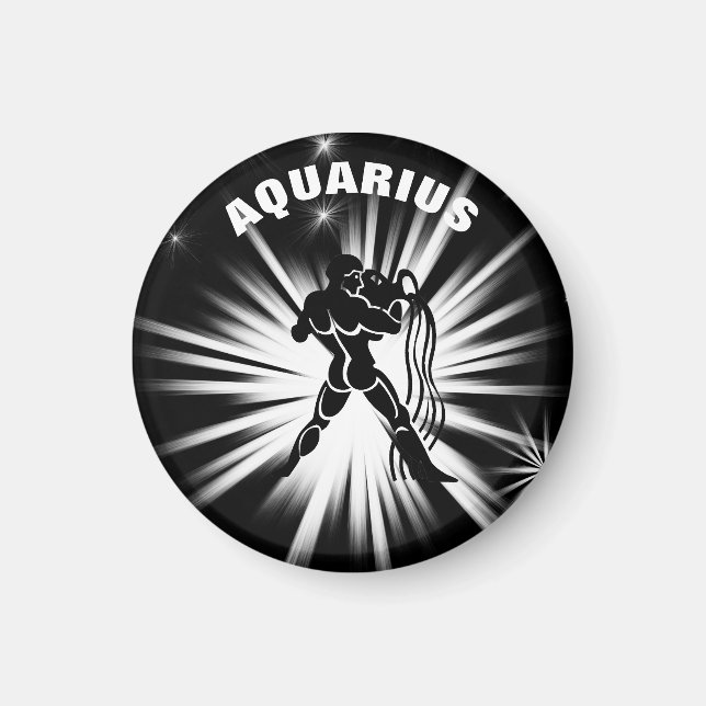 Aquarius sign magnet (Front)
