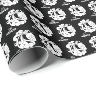 Aquarius Silhouette Wrapping Paper