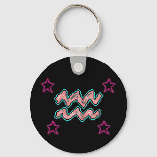 AQUARIUS Stars Key Ring
