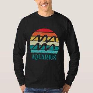 Aquarius Sunset Zodiac T-Shirt