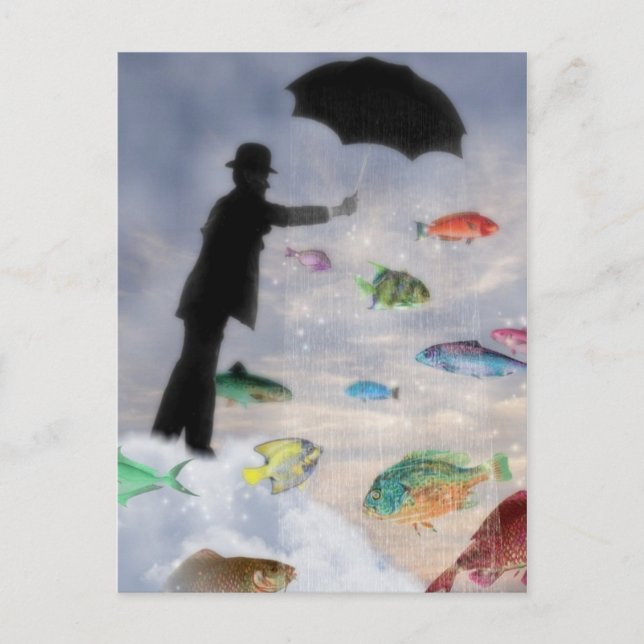 Aquarius- Surrealist Zodiac Postcard (Front)