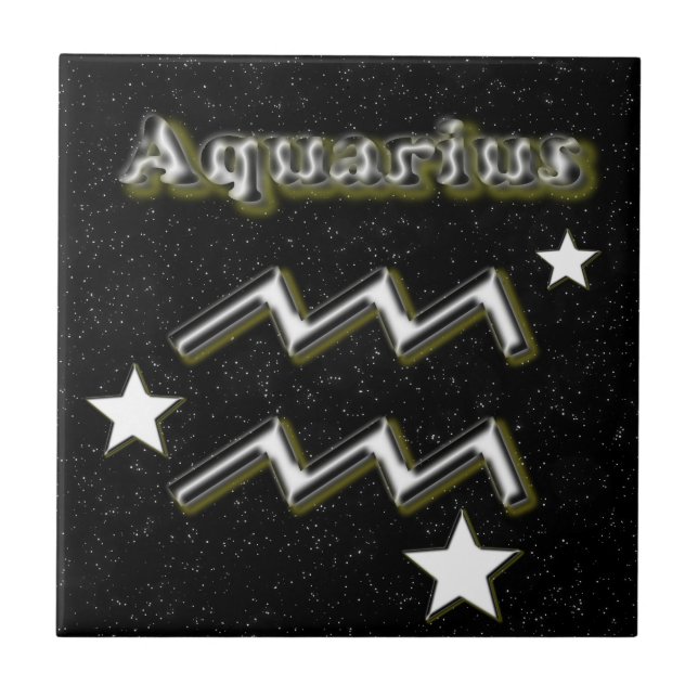 Aquarius symbol tile (Front)