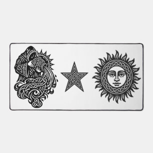 Aquarius — The Water Bearer by BurnsInHell Desk Mat