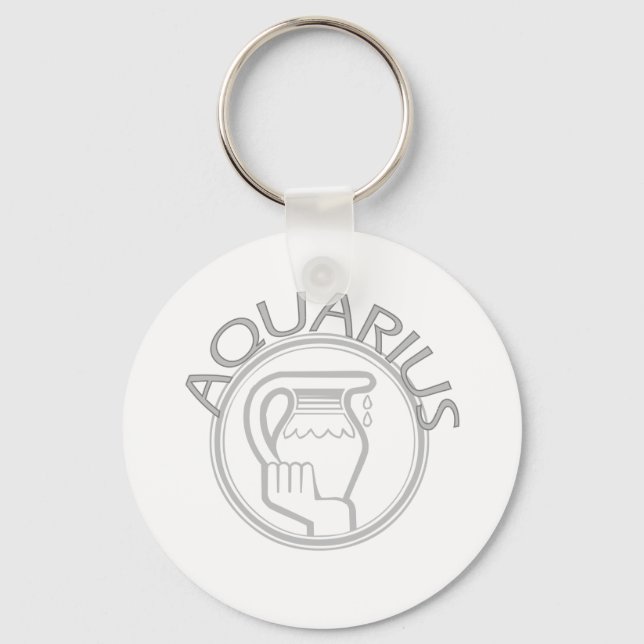 Aquarius The Water Bearer Key Ring (Front)