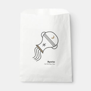 Aquarius the water bearer personalised gift favour bags