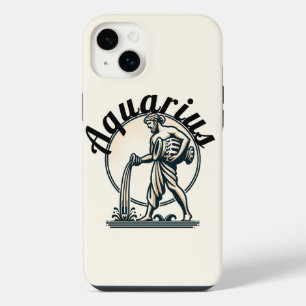 Aquarius the Water Bearer Vintage Zodiac iPhone 14 Plus Case