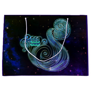 aquarius the water carrier zodiac gift bag