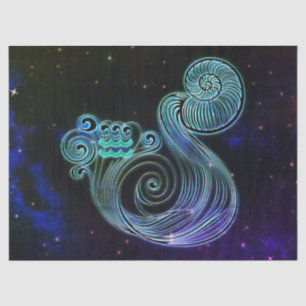 aquarius the water carrier zodiac tissue paper