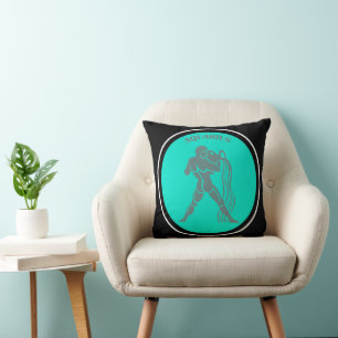 Aquarius Throw Pillow