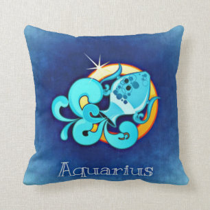 aquarius throw pillow