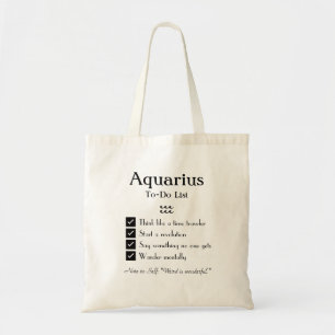 Aquarius – To-Do List Tote Bag