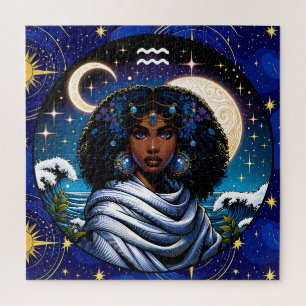 Aquarius Traits and Dates Water Bearer Jigsaw Puzzle