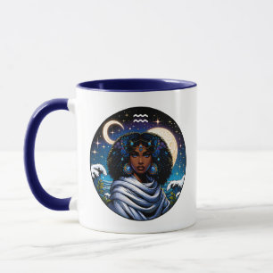 Aquarius Traits and Dates    Water Bearer Mug