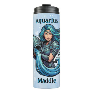 Aquarius Traits, Dates and Energy   Personalized Thermal Tumbler