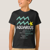 Aquarius Traits Kids Dark T-Shirt