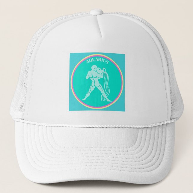 Aquarius Trucker Hat (Front)