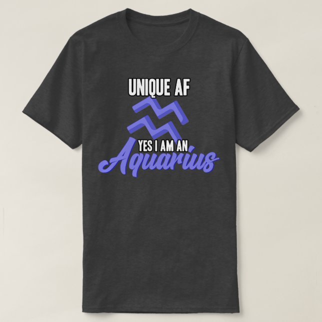 Aquarius Unique T-Shirt (Design Front)