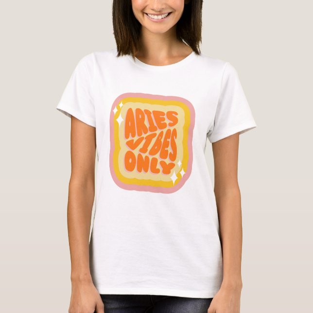 Aquarius Vibes Only, Cute Zodiac Birthday Gifts T-Shirt (Front)