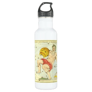 Aquarius, Vintage Constellation, Urania's Mirror 710 Ml Water Bottle