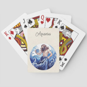Aquarius Water Bearer Zodiac Playing Cards