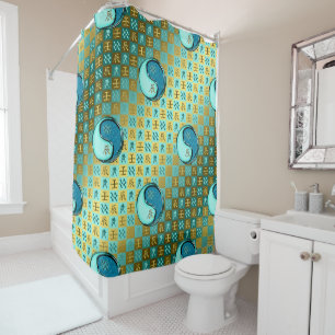 Aquarius & Water Dragon Shower Curtain