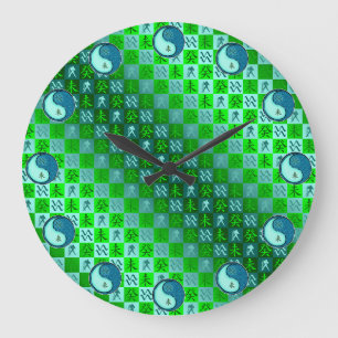 Aquarius & Water Goat Large Clock