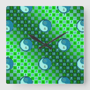 Aquarius & Water Goat Square Wall Clock