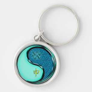 Aquarius & Water Monkey Key Ring