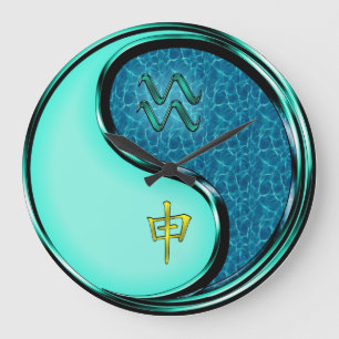 Aquarius & Water Monkey Large Clock