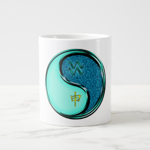 Aquarius & Water Monkey Large Coffee Mug