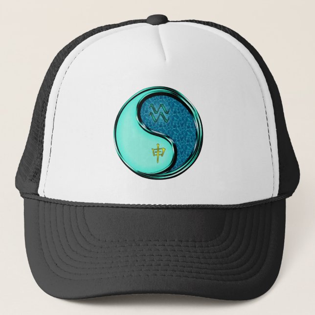 Aquarius & Water Monkey Trucker Hat (Front)