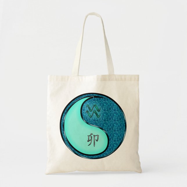 Aquarius & Water Rabbit Tote Bag (Front)