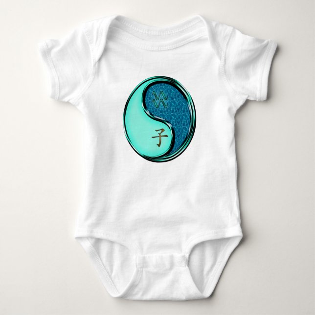 Aquarius & Water Rat Baby Bodysuit (Front)