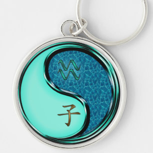 Aquarius & Water Rat Key Ring