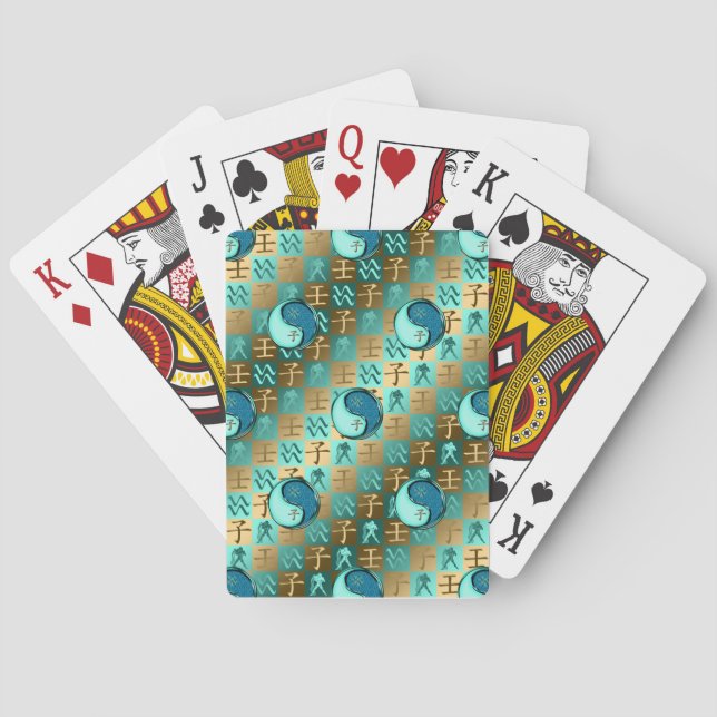 Aquarius & Water Rat Playing Cards (Back)
