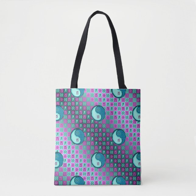 Aquarius & Water Rooster Tote Bag (Front)