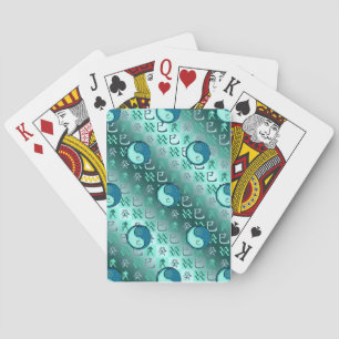Aquarius & Water Snake Playing Cards
