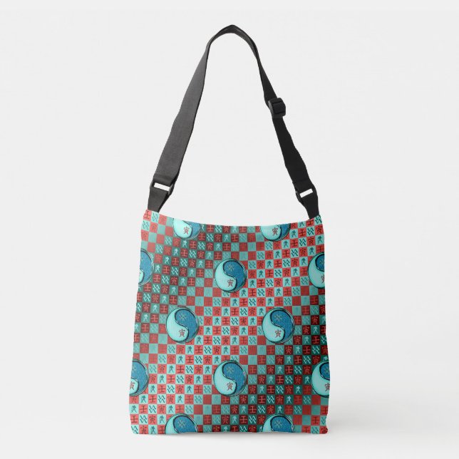 Aquarius & Water Tiger Crossbody Bag (Front)