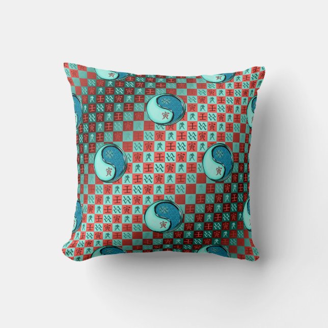 Aquarius & Water Tiger Cushion (Front)