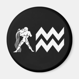 Aquarius with  Symbol Magnet