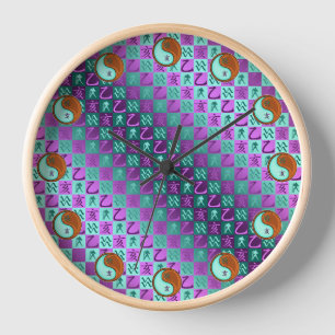 Aquarius & Wood Boar Clock