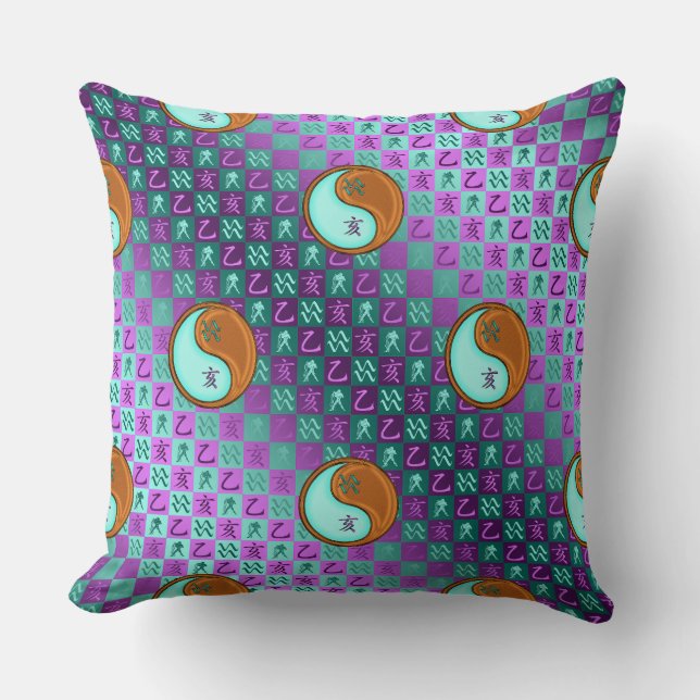 Aquarius & Wood Boar Cushion (Front)