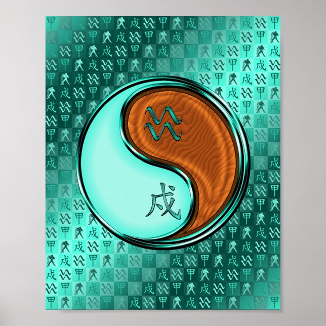 Aquarius & Wood Dog Poster (Front)